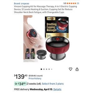 New Intelligent Breathing Cupping Massager Set Sealed
